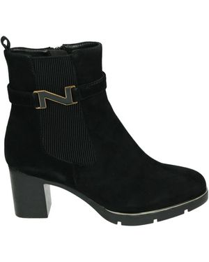 Nathan-Baume Schwarzer Wildleder Westernstiefel