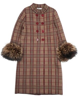 Charlott Double-Breasted Coats - Marrón