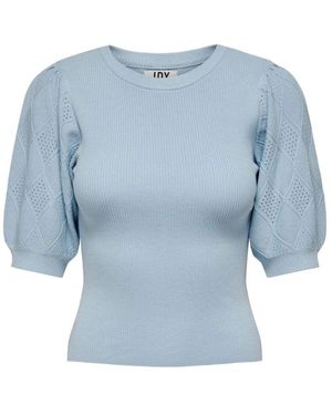 Jacqueline De Yong Round-Neck Knitwear - Bleu