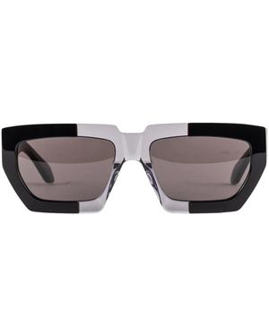 Alaïa Oversized Zweifarbige Sonnenbrille - Braun
