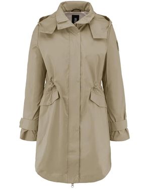 Bomboogie Waterafstotende Trenchcoat Met Capuchon - Naturel
