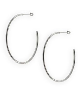 LOTT.gioielli Sieraden Cl Earring Creole Oval - Wit
