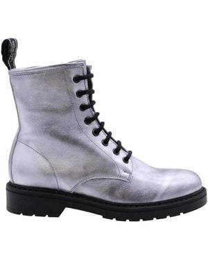 Nero Giardini Lace-Up Boots - Grey