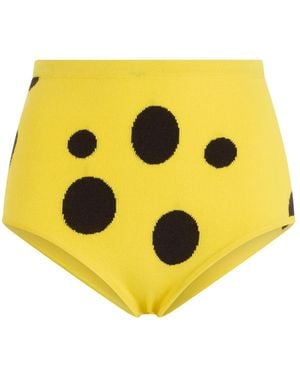 Moschino Ondergoed ,Geel ,Katoen High Waist Slip
