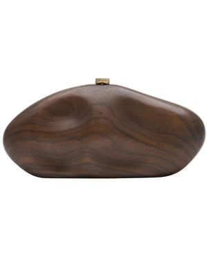 Cult Gaia Caldera Clutch - Braun