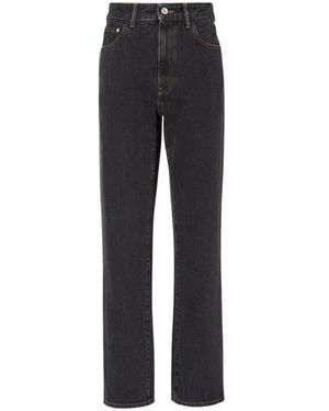 Gcds Choker Rechte Jeans - Zwart