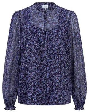 Dante 6 Overhemden ,Veelkleurig ,Polyester Alley Printed Blouse - Blauw
