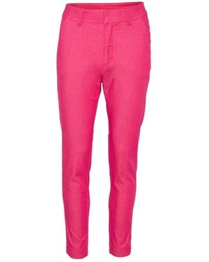 Kaffe Slim-Fit Trousers - Pink