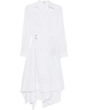 Loewe Wrap Dresses - White
