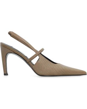 TOTEME Schoenen ,Groen ,Leer Slingback Pumps - Metallic