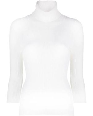 Aspesi Truien & Vesten ,Wit ,Wol Turtleneck Trui