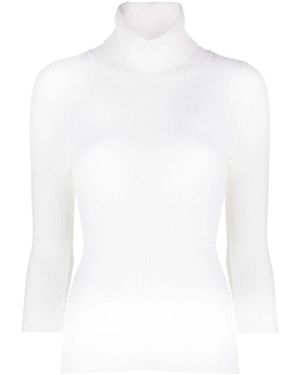 Aspesi Truien & Vesten ,Wit ,Wol Turtleneck Trui