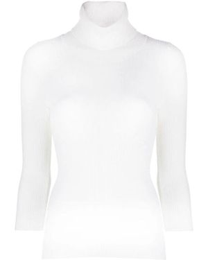 Aspesi Truien & Vesten ,Wit ,Wol Turtleneck Trui