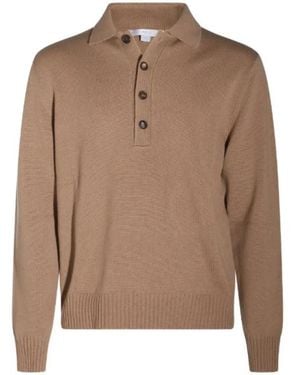 Malo Round-Neck Knitwear - Marrone