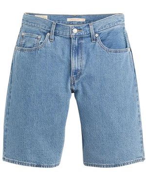 Levi's Korte Broeken ,Blauw ,Katoen Baggy Dad Jorts