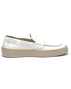 Blauer Loafers - White