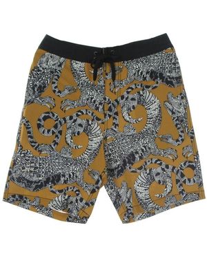 Element Goldene Ripstop-Shorts Mit Kordelzug Und Taschen - Blau