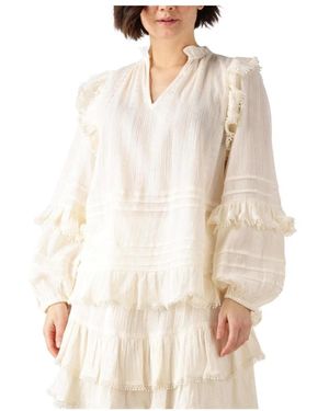 Ibana Elegante Tarlotte Blouse - Naturel