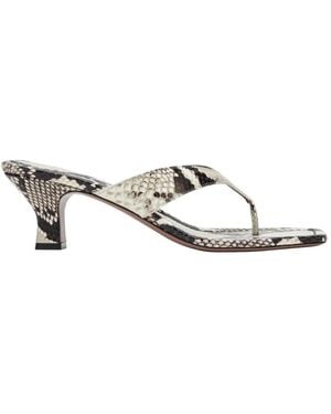 Paris Texas Heeled Mules - Metallic