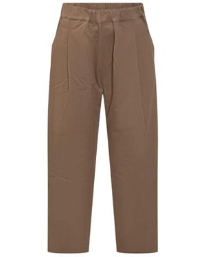 A PAPER KID Wide Trousers - Marrone