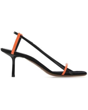 Neous Sandalias de fusión de cuero de dos tonos - Marrón