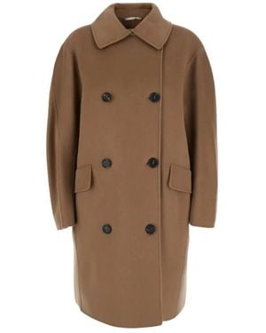 Max Mara Doppelreihige Mäntel - Braun