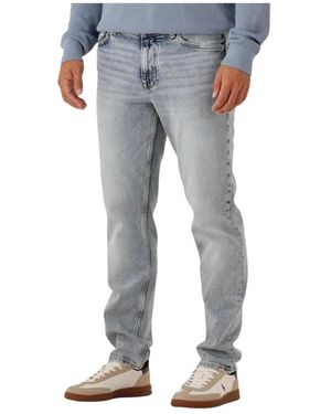 Tommy Hilfiger Denton Faded Straight Leg Jeans - Blauw