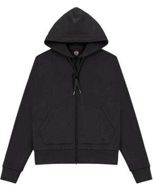 Colmar Fitness ,Zwart ,Polyester Sweatshirt Met Volledige Rits
