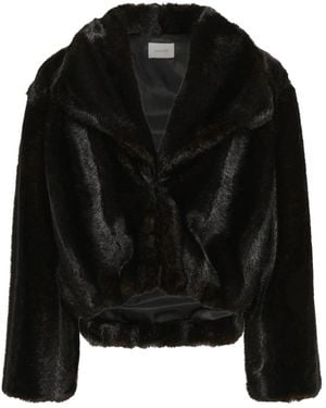 Gestuz Faux Fur & Shearling Jackets - Black