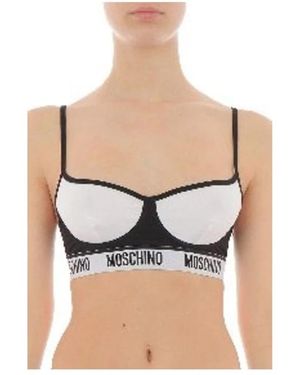 Moschino Ondergoed ,Wit ,Katoen Beha - Zwart