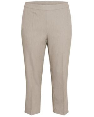 Kaffe Cropped Trousers - Grey