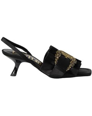Versace Jeans Couture High Heel Sandals - Black