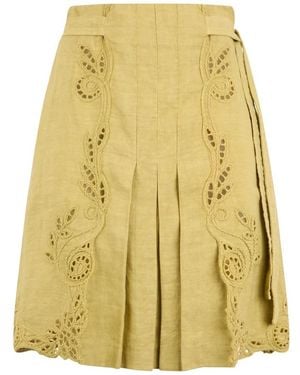 Alberta Ferretti Short Skirts - Yellow