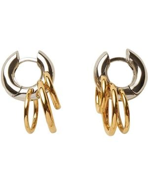 Panconesi Accessoires ,Geel ,Bijoux Oorbellen - Metallic