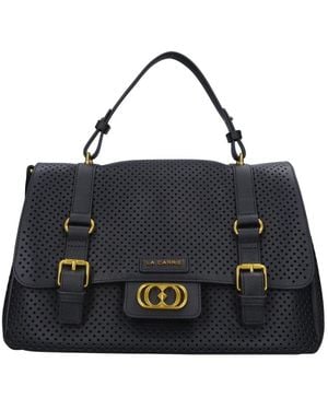 La Carrie Tassen ,Zwart ,Leer Athena Leren Tas