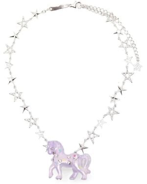YVMIN Paradise Pony Star Halskette - Mettallic