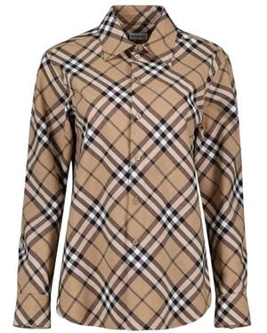 Burberry Shirts - Brown