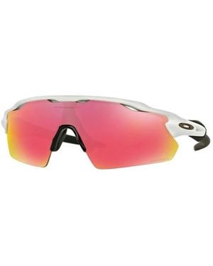 Oakley Weiße Radar Ev Pitch Sonnenbrille - Pink