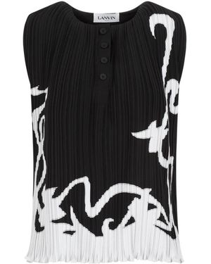 Lanvin Sleeveless Tops - Black