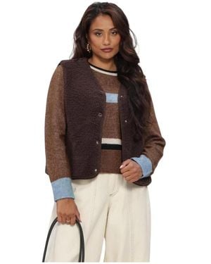 Object Objella Waistcoat Noos - Bruin