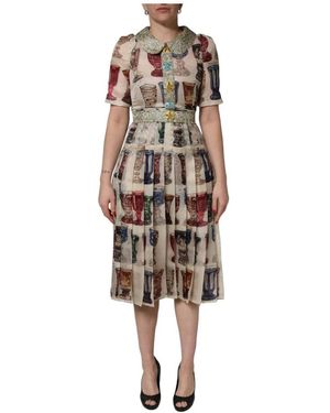Dolce & Gabbana Midi Dresses - Brown