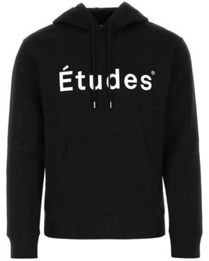 Etudes Studio Hoodies & Sweatvesten ,Zwart ,Felpa