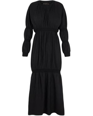 Cortana Midi Dresses - Black