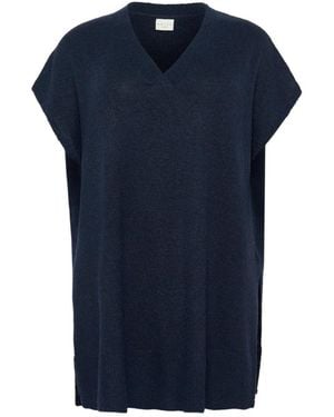 Kaffe V-Neck Knitwear - Blue