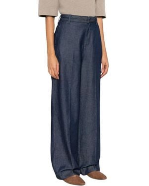 Calvin Klein Wide Trousers - Blue