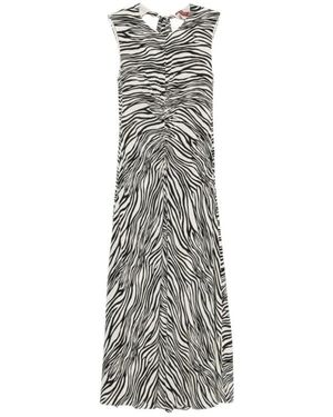 Max Mara Kleedjes ,Veelkleurig ,Maxi Kleedjes - Grijs