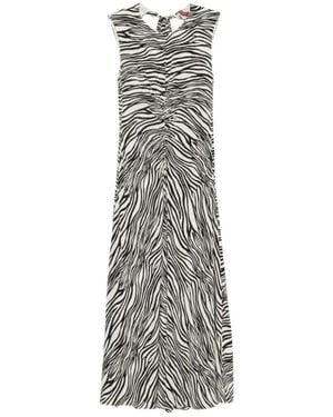 Max Mara Kleedjes ,Veelkleurig ,Maxi Kleedjes - Grijs