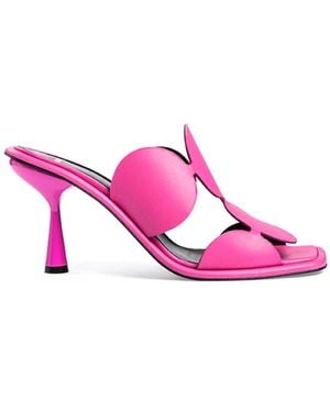 Pierre Hardy Heeled Mules - Rosa