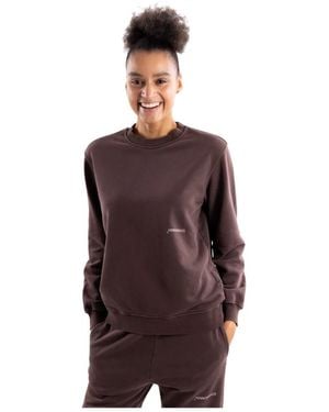 hinnominate Hoodies & Sweatvesten ,Bruin ,Katoen Sweatshirt Met Ronde Hals