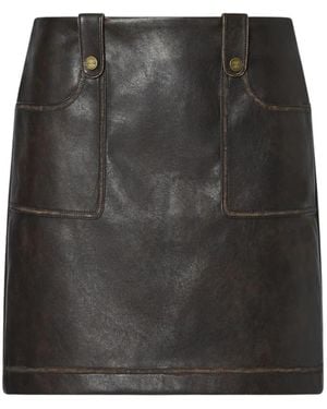 Liu Jo Leather Skirts - Nero